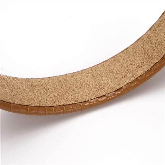 4PCS Checked Leather Wide Hard Headband Padded Non-slip Fashion Hairband main image 4